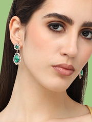 Gold Plated Designer Stone Party Drop Earring