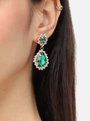 Gold Plated Designer Stone Party Drop Earring