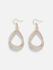 Gold Plated Designer Stone Party Drop Earring For Women