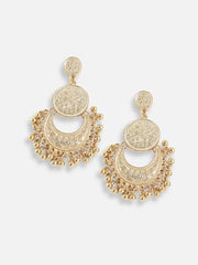 Gold Plated Designer Stone Party Drop Earring