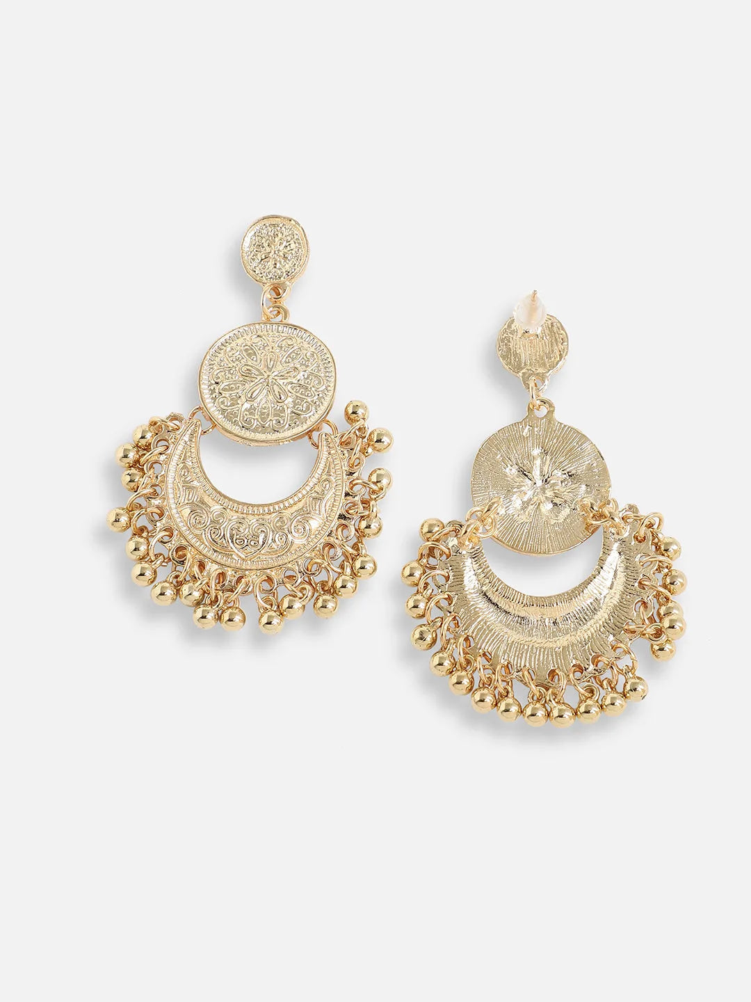 Gold Plated Designer Stone Party Drop Earring