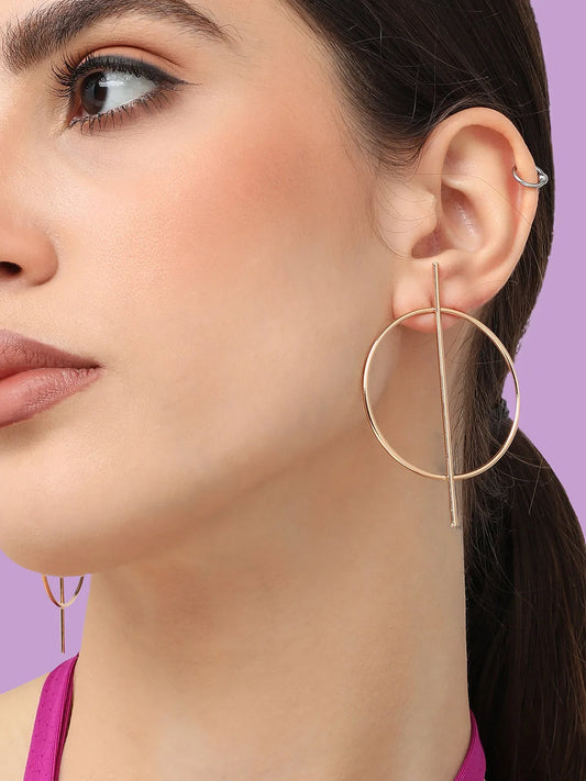 Gold Plated Designer Stone Party Drop Earring