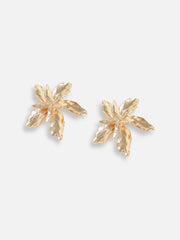 Gold Plated Designer Stone Casual Stud