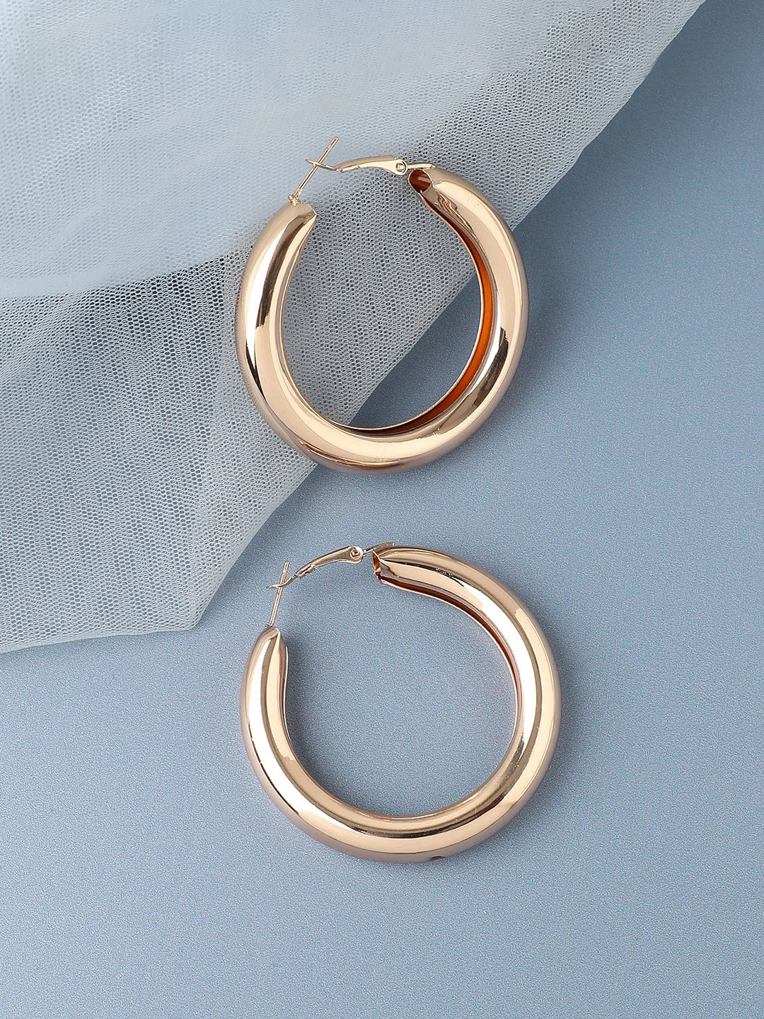 Gold Plated Designer Casual Hoop Earring