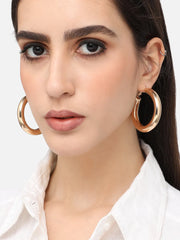 Gold Plated Designer Casual Hoop Earring