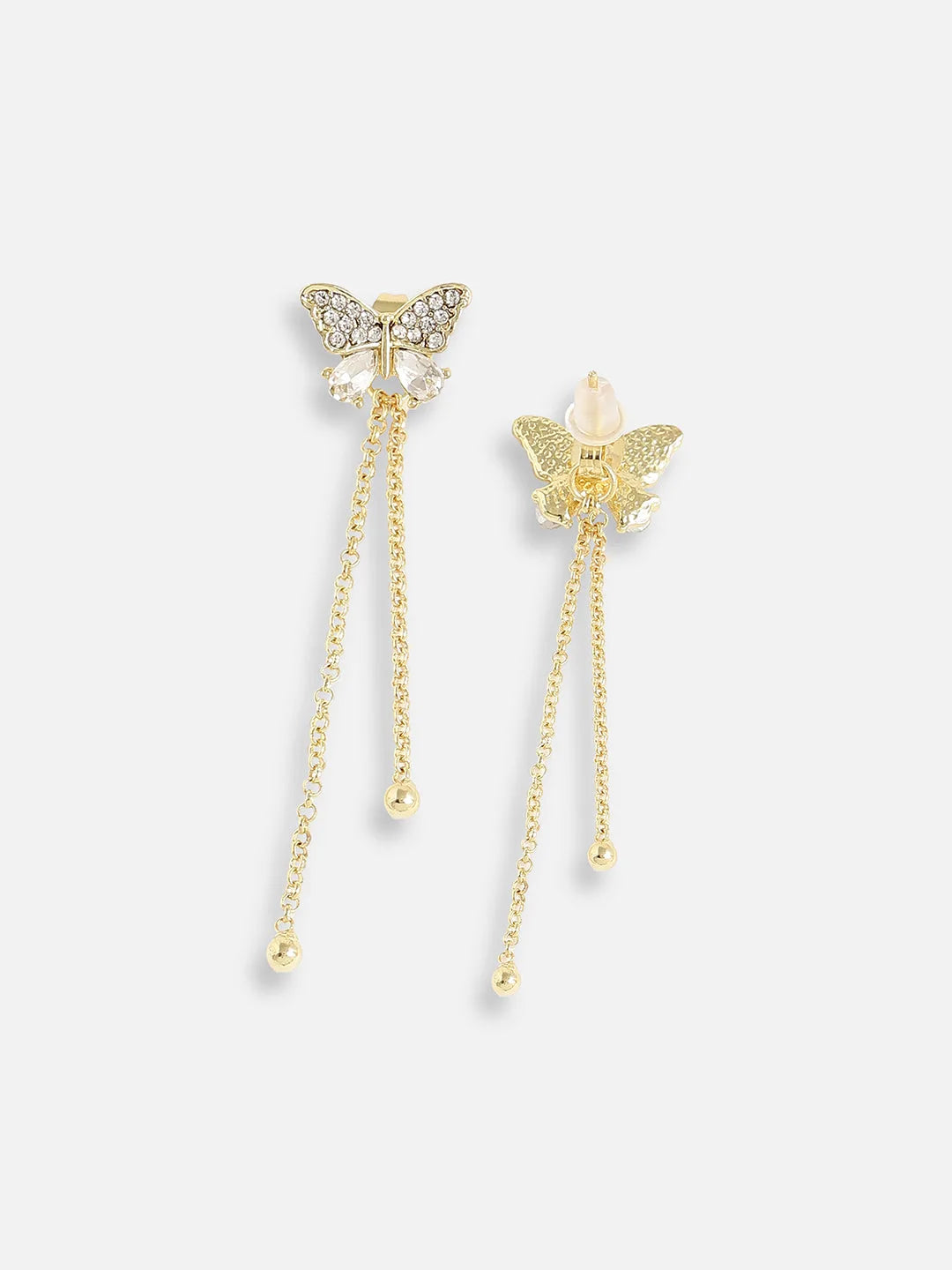 Gold Plated Designer Stone Casual Stud