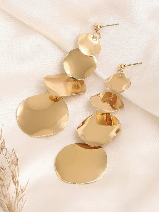 Gold Plated Designer Casual Drop Earring