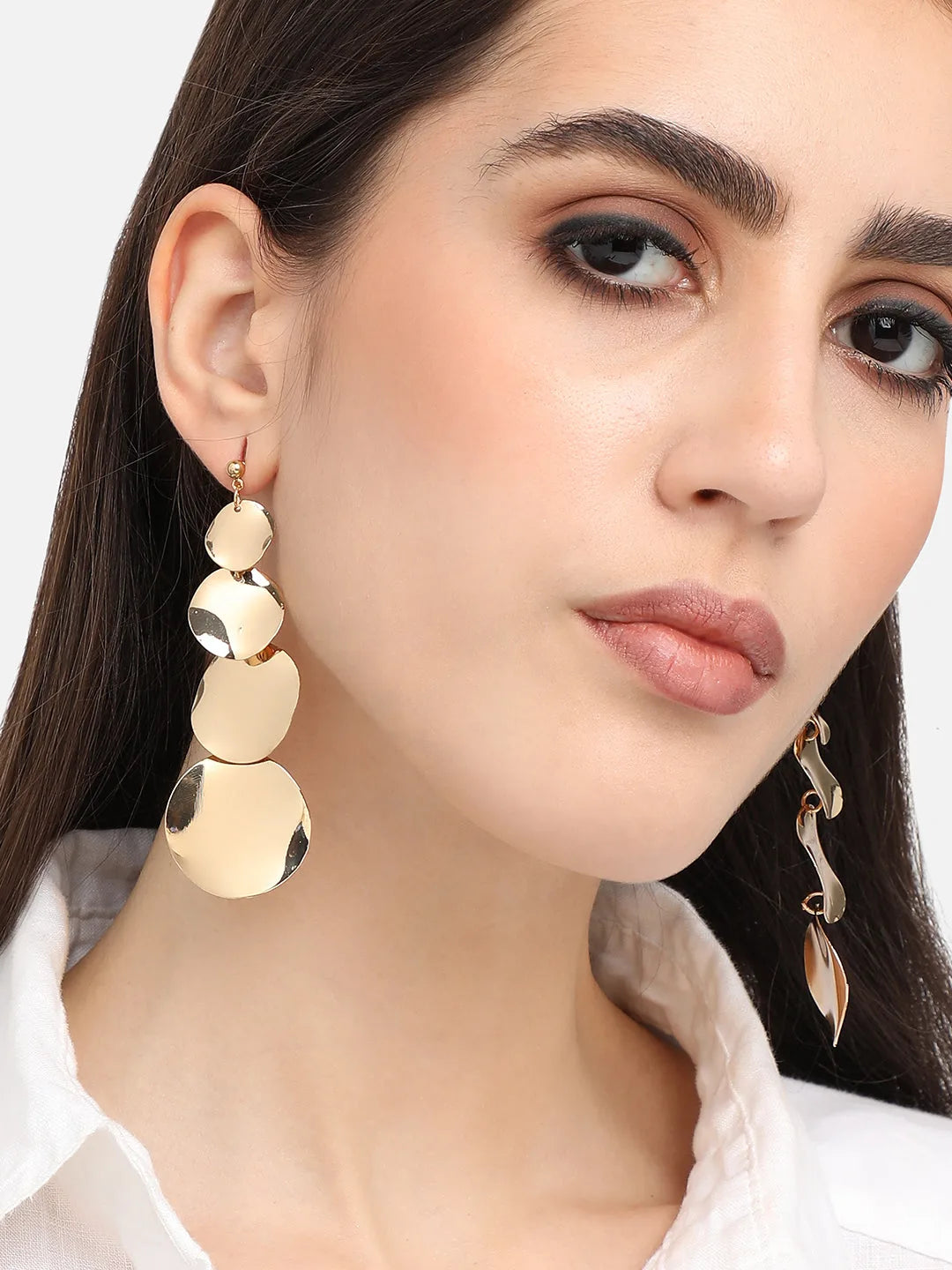 Gold Plated Designer Casual Drop Earring