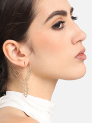 Gold Plated Designer Party Hoop Earring