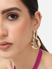 Gold Plated Designer Casual Drop Earring