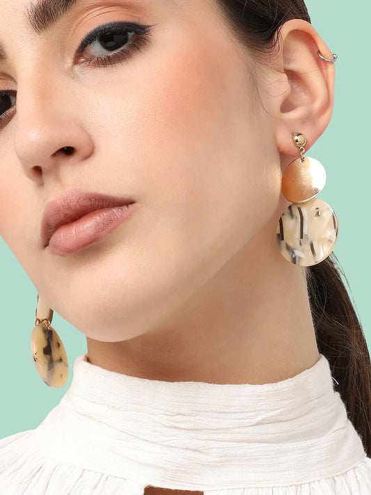 Gold Plated Designer Casual Drop Earring