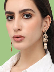 Gold Plated Designer Party Drop Earring