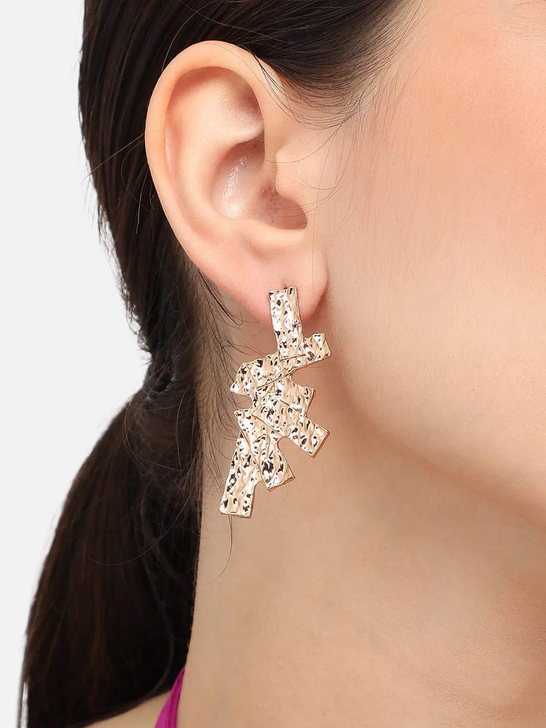 Gold Plated Designer Party Drop Earring