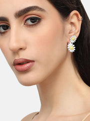 Gold Plated Pearls Party Drop Earring