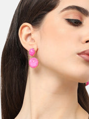 Gold Plated Designer Stone Party Drop Earring