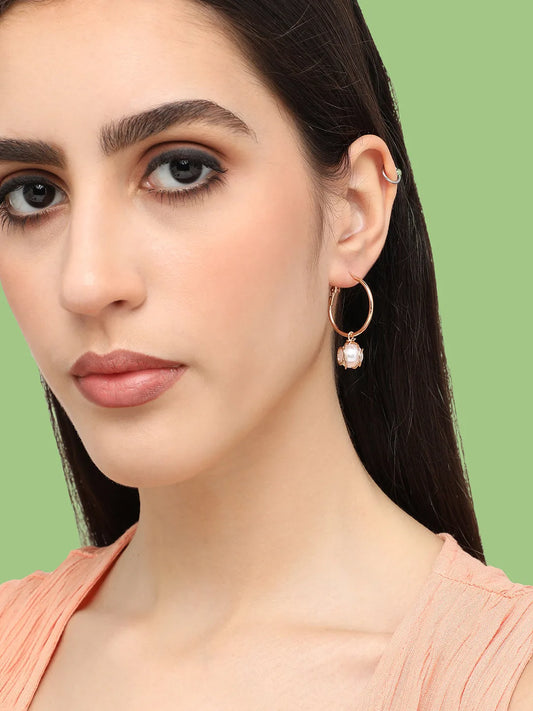 Gold Plated Pearls Casual Drop Earring