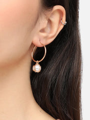 Gold Plated Pearls Casual Drop Earring