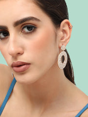 Gold Plated Designer Casual Drop Earring