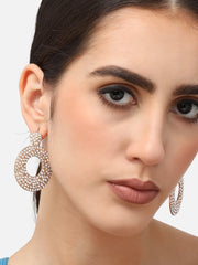 Gold Plated Designer Casual Drop Earring