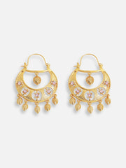 Gold Plated Designer Stone Party Drop Earring