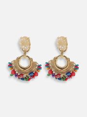 Gold Plated Designer Stone Party Drop Earring