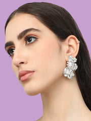 Silver Plated Pearls Party Drop Earring