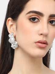 Silver Plated Pearls Party Drop Earring