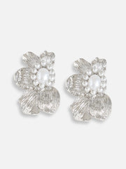 Silver Plated Pearls Party Drop Earring