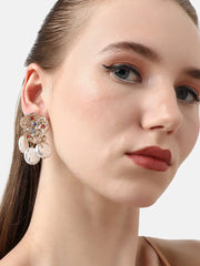 Silver Plated Pearls Party Drop Earring