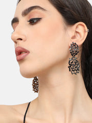 Gold Plated Designer Stone Party Drop Earring