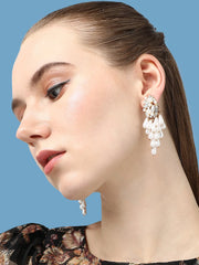 Silver Plated Pearls Party Drop Earring