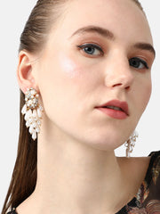 Silver Plated Pearls Party Drop Earring