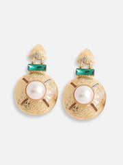 Gold Plated Designer Stone Party Drop Earring