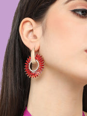 Gold Plated Designer Stone Party Drop Earring