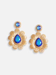 Gold Plated Designer Stone Party Drop Earring