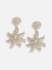 Gold Plated Designer Stone Party Drop Earring