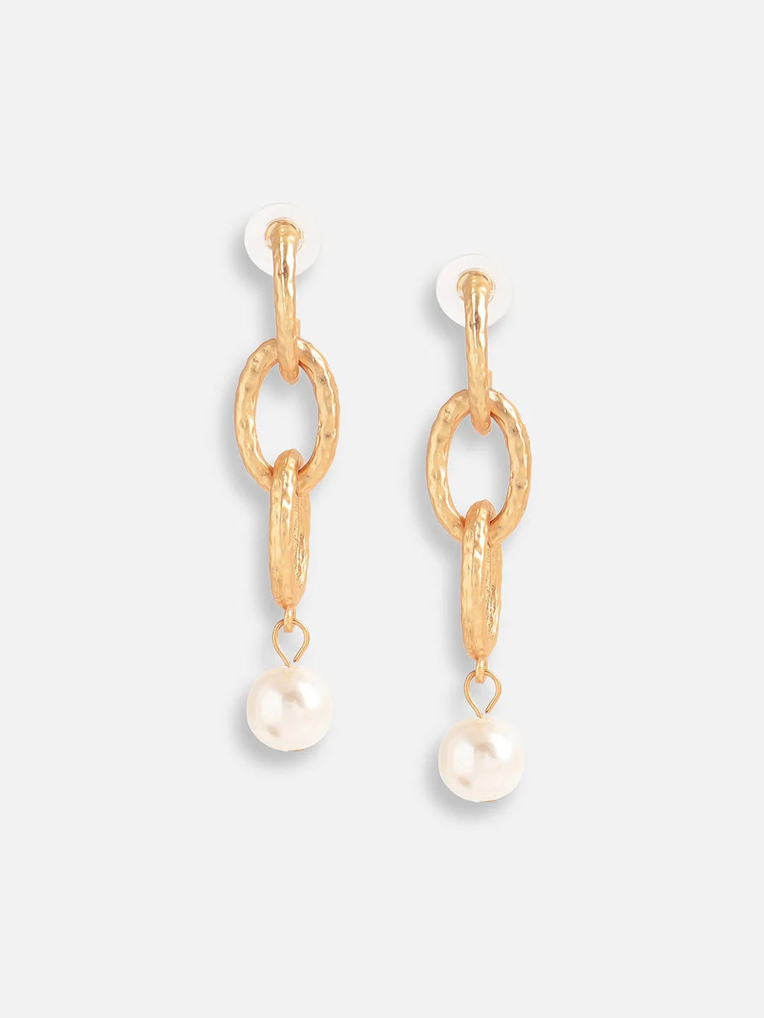 Gold Plated Pearls Casual Drop Earring