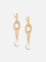 Gold Plated Pearls Casual Drop Earring