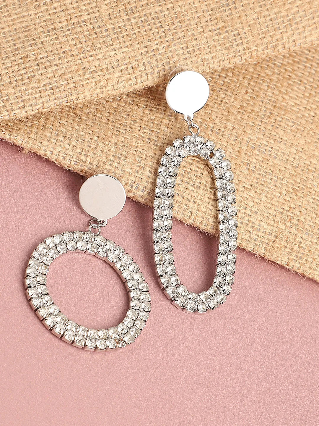 Gold Plated Designer Stone Casual Drop Earring