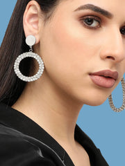 Gold Plated Designer Stone Casual Drop Earring