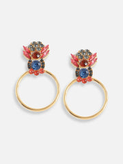 Gold Plated Designer Stone Party Drop Earring