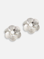 Silver Plated Pearls Casual Stud