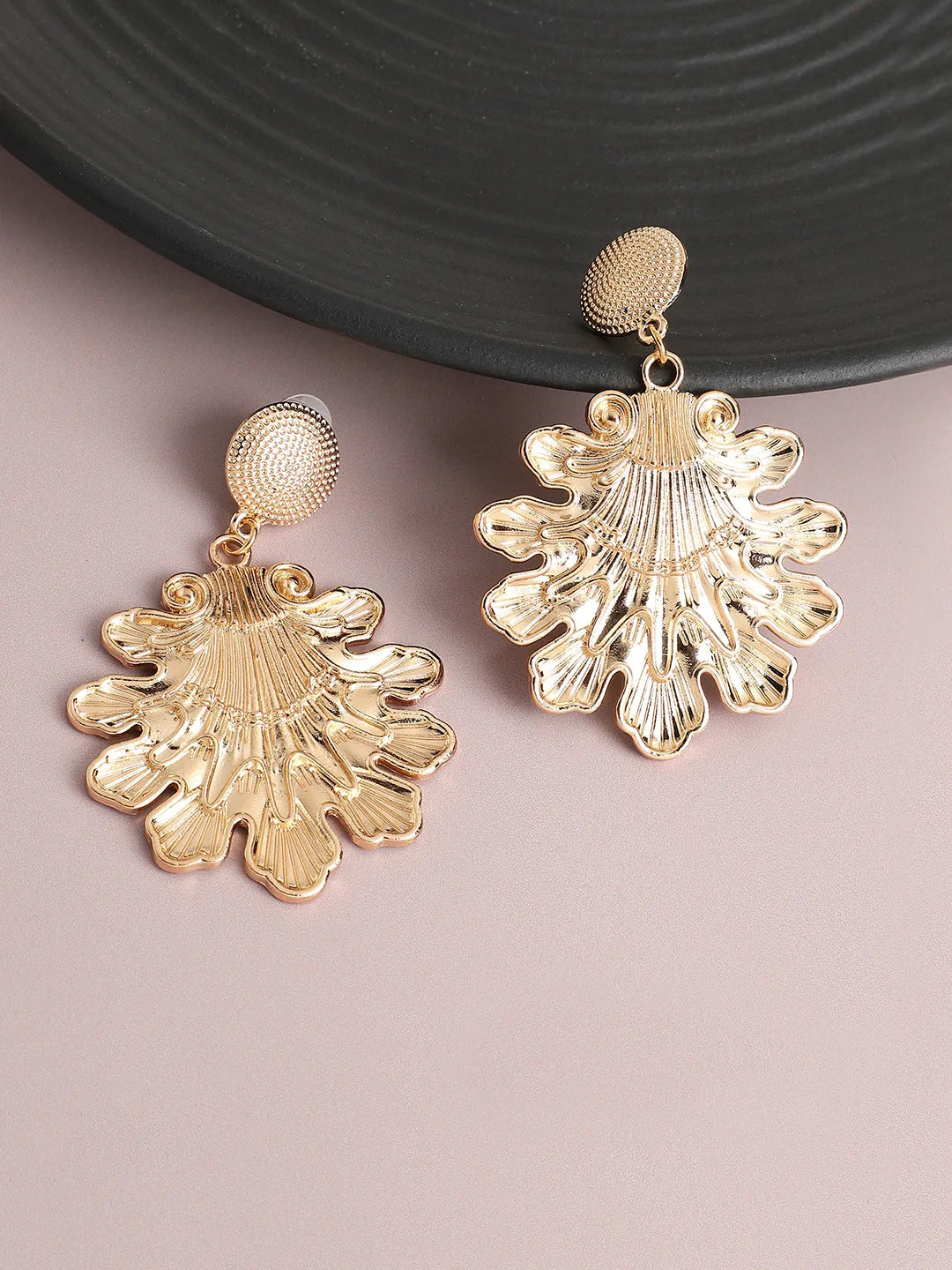 Gold Plated Pearls Party Drop Earring