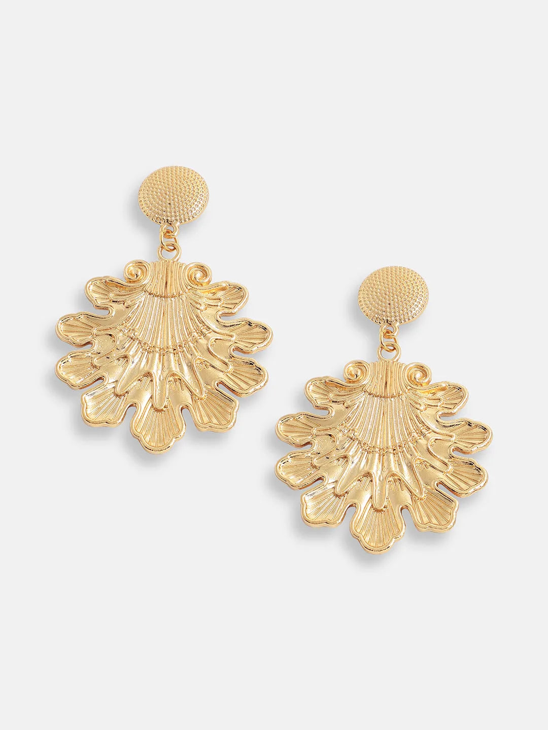 Gold Plated Pearls Party Drop Earring