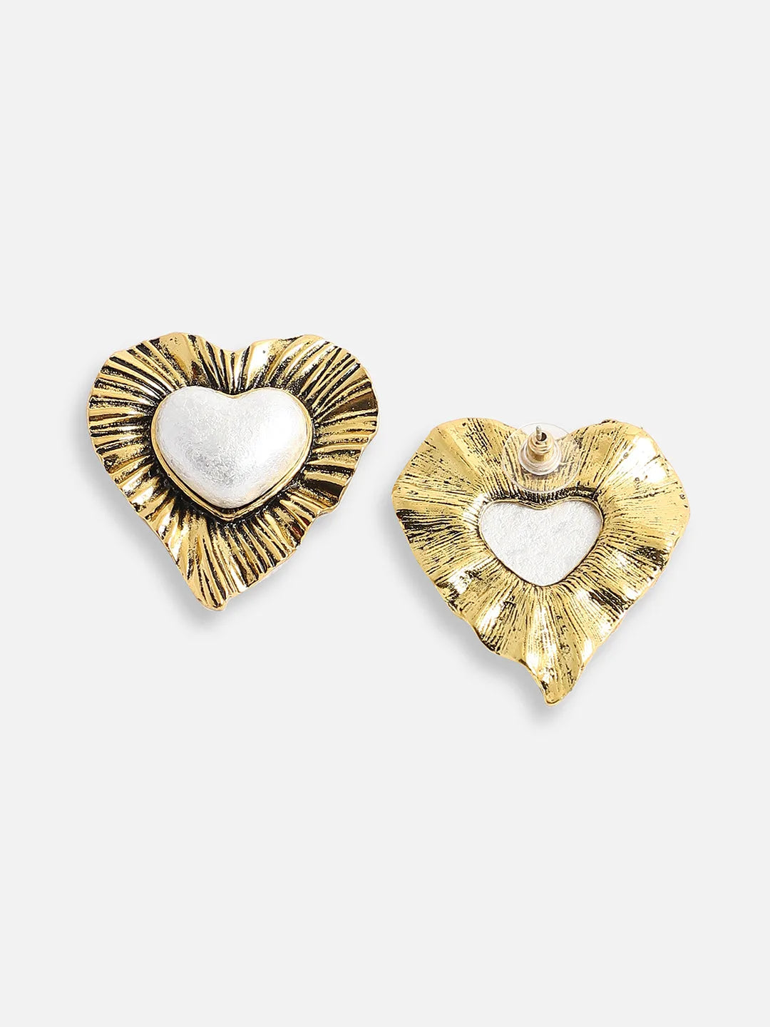 Gold Plated Designer Stone Casual Stud