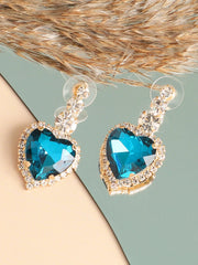 Silver Plated Designer Stone Party Drop Earring