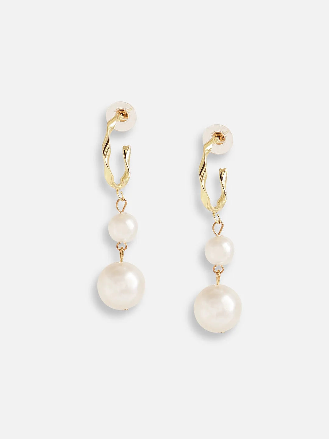 Gold Plated Pearls Casual Drop Earring