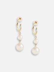 Gold Plated Pearls Casual Drop Earring