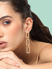 Gold Plated Party Designer Drop Earring