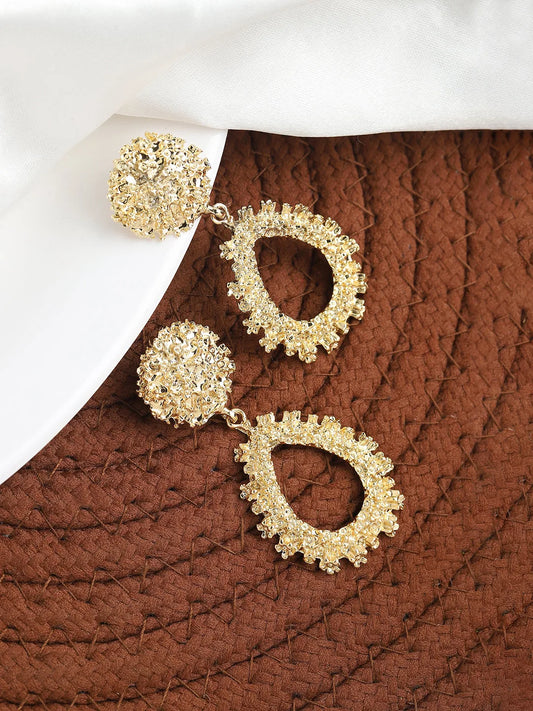 Gold Plated Party Designer Drop Earring